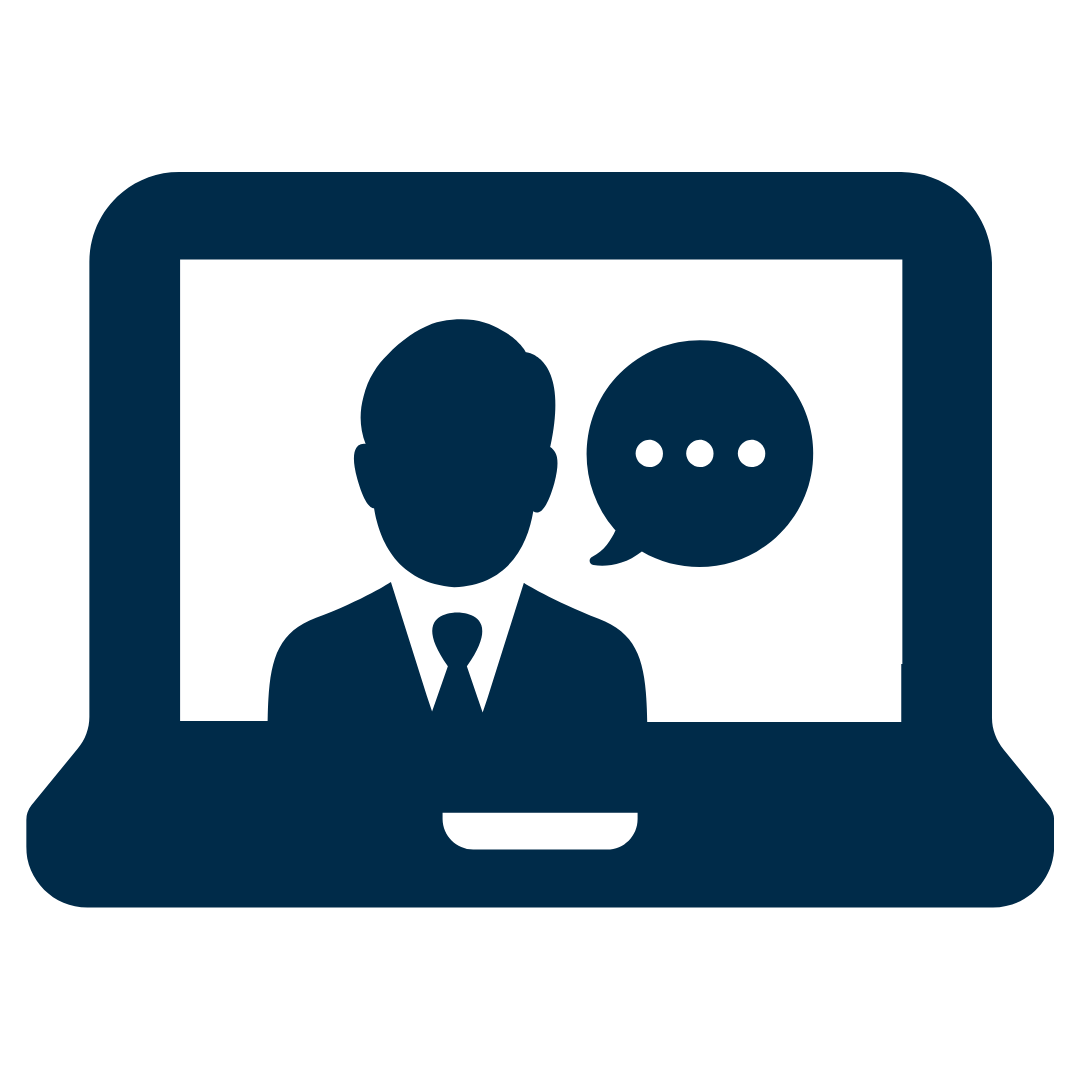 laptop with web conference