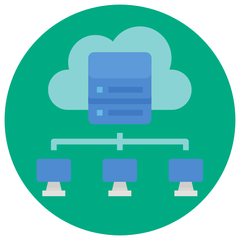cloudhosted2 laptop with woman web conferencing