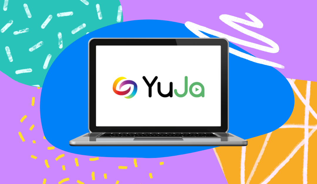 YuJa logo on laptop