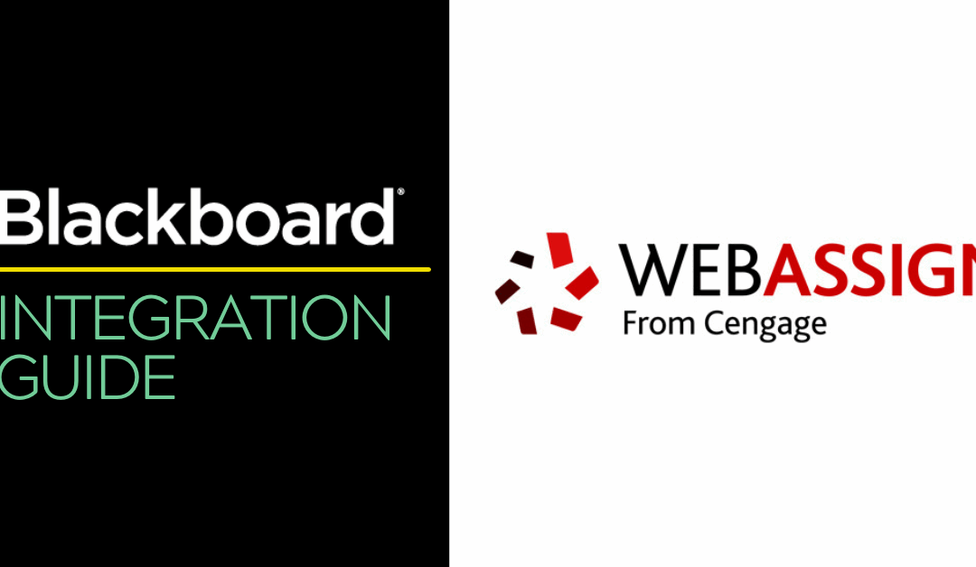 Bb Integration Guide: WebAssign