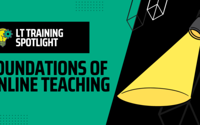 LT Training Spotlight: Foundations of Online Teaching