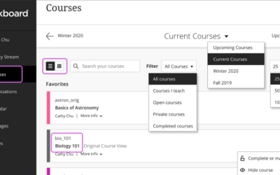 Changes Coming to Blackboard for Spring 2023 Term: An Overview of Blackboard Ultra Base Navigation