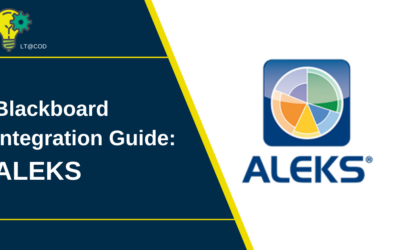 Blackboard Integration Guide: ALEKS