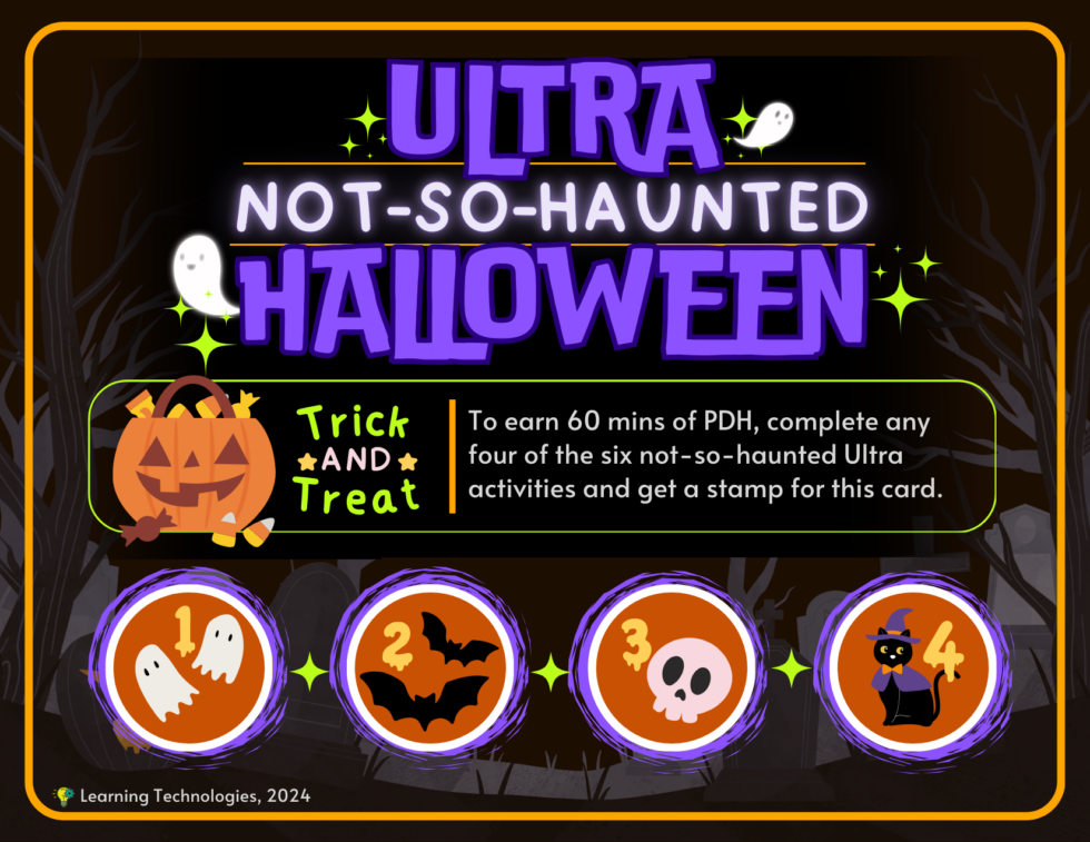Get Some PDH for Halloween Learning Technologies at College of DuPage